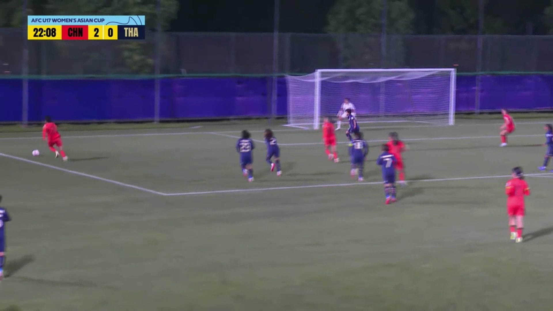 U17女足3-0領(lǐng)先！成宛迪門前頭球破門建功