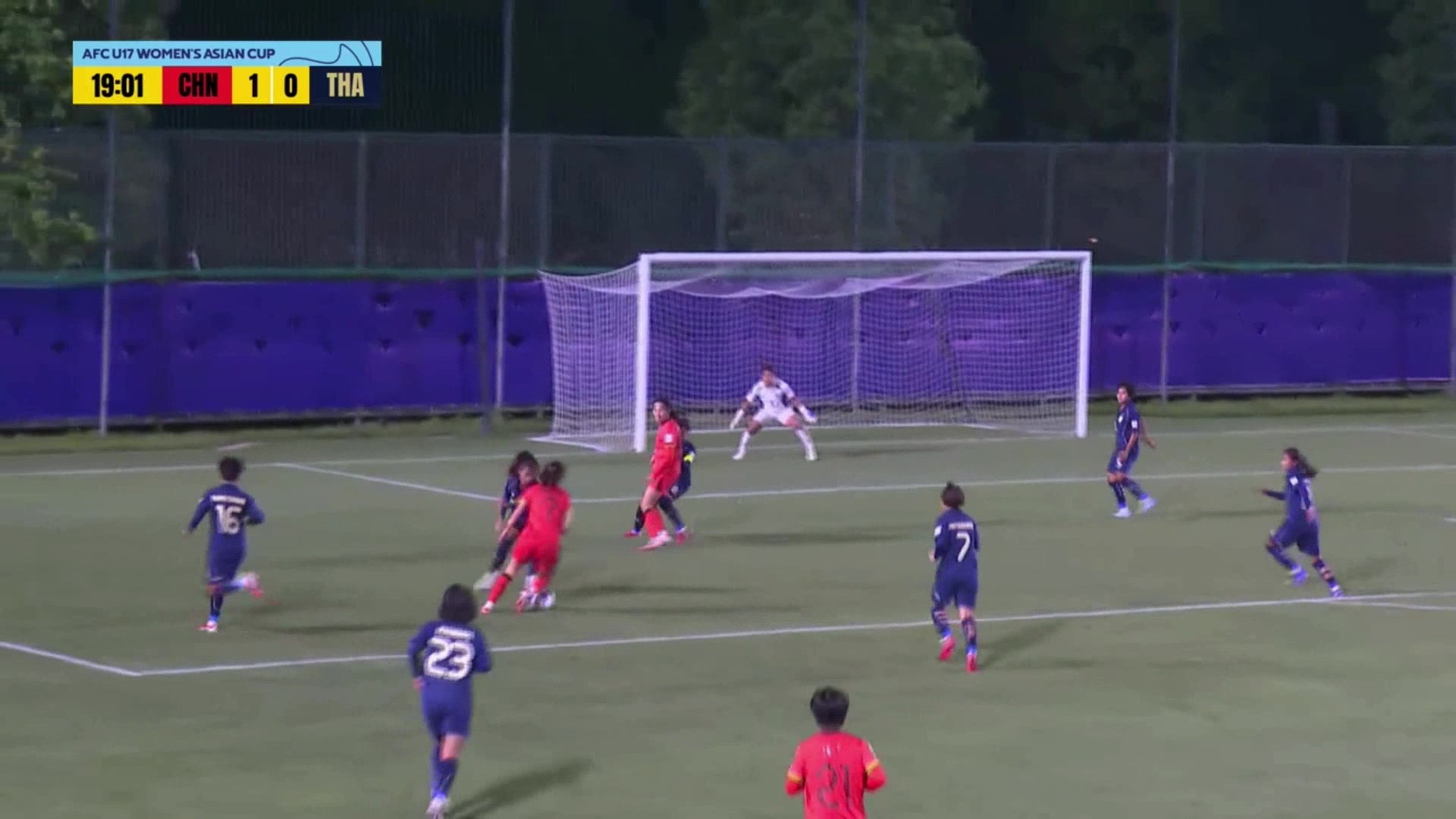U17中國女足2-0領(lǐng)先！李啟嫻門前包抄破門