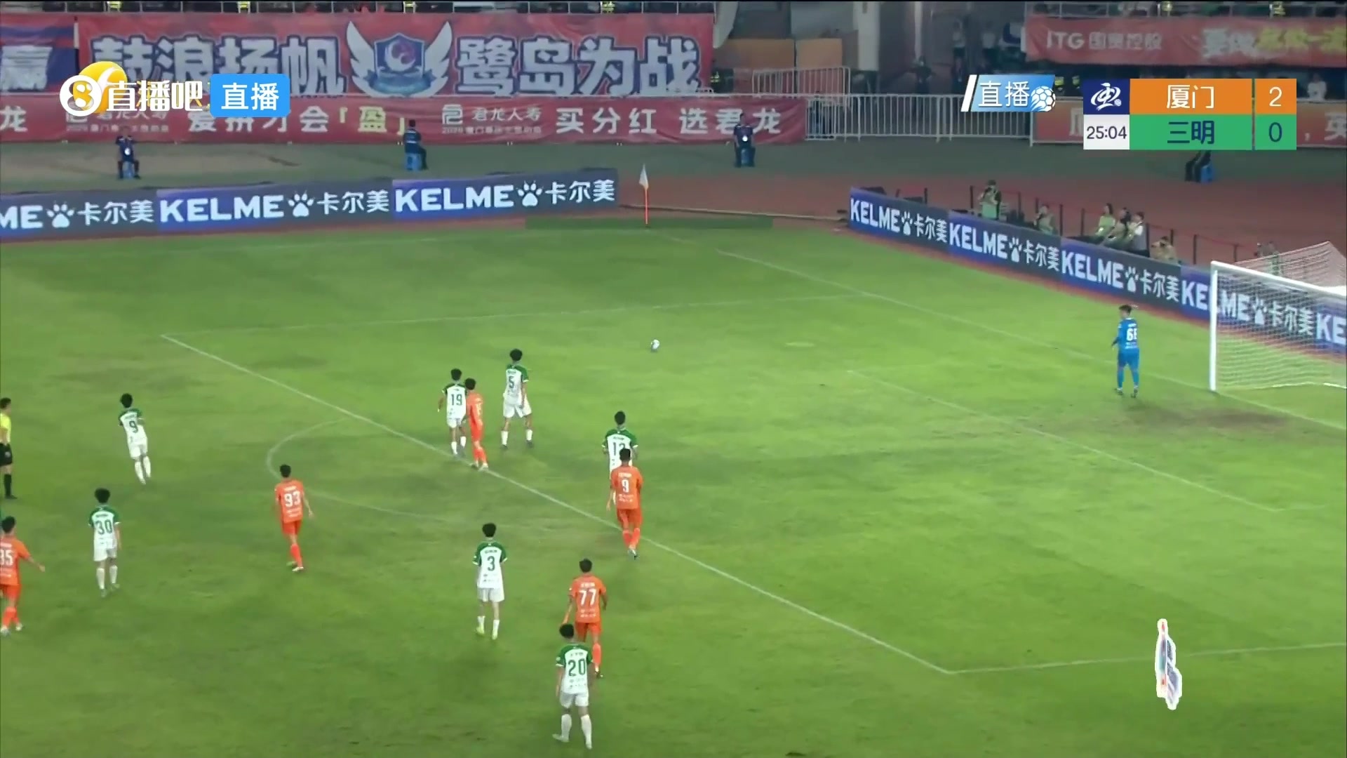 登頂射手榜！江澤源頭球破門，廈門隊(duì)3-0領(lǐng)先了！